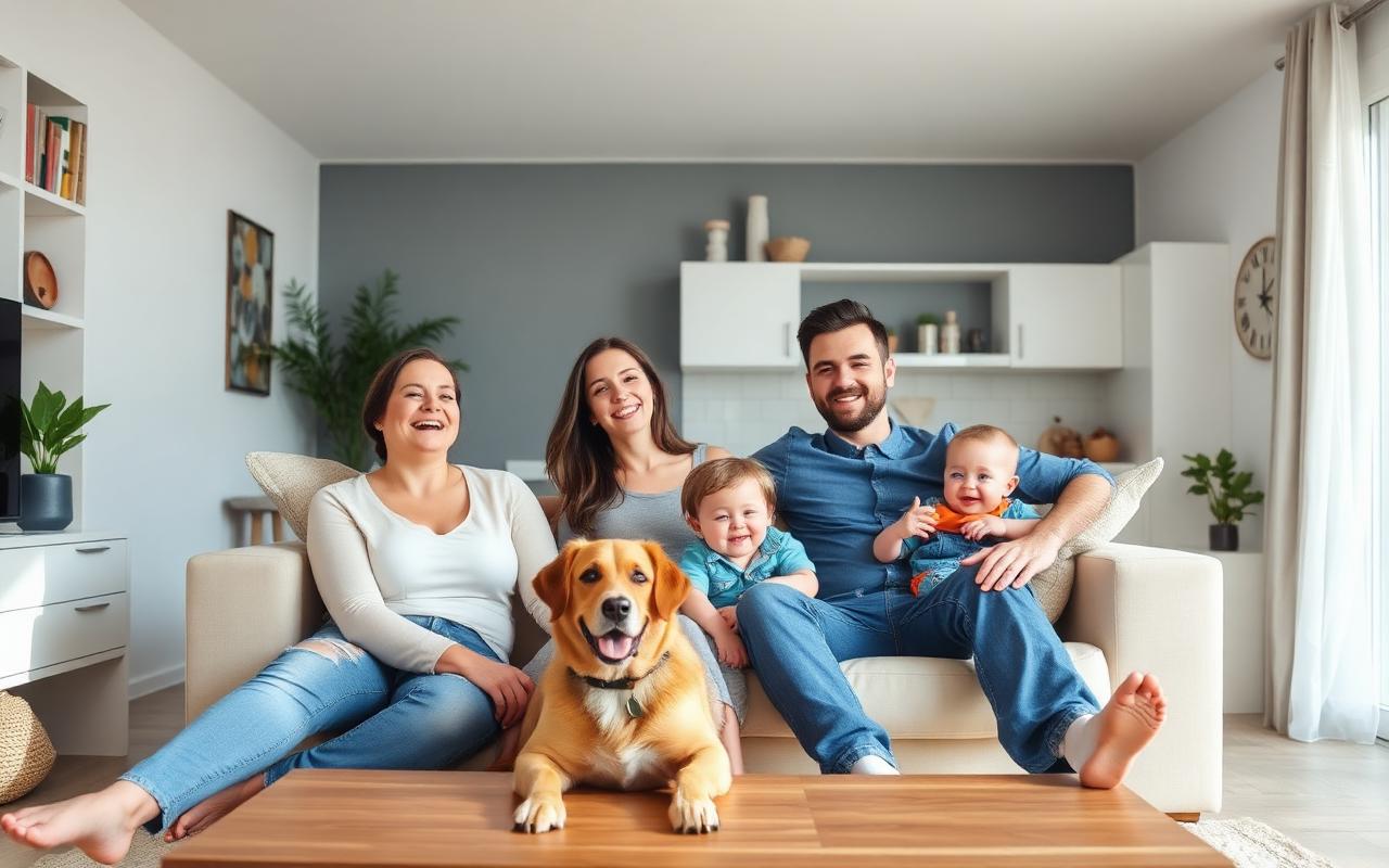 Family enjoying a pest-free home